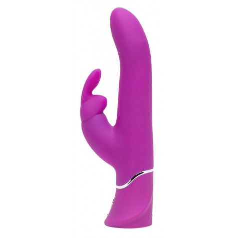 Лиловый вибратор Curve Thrusting Rechargeable Rabbit Vibrator - 24,1 см.